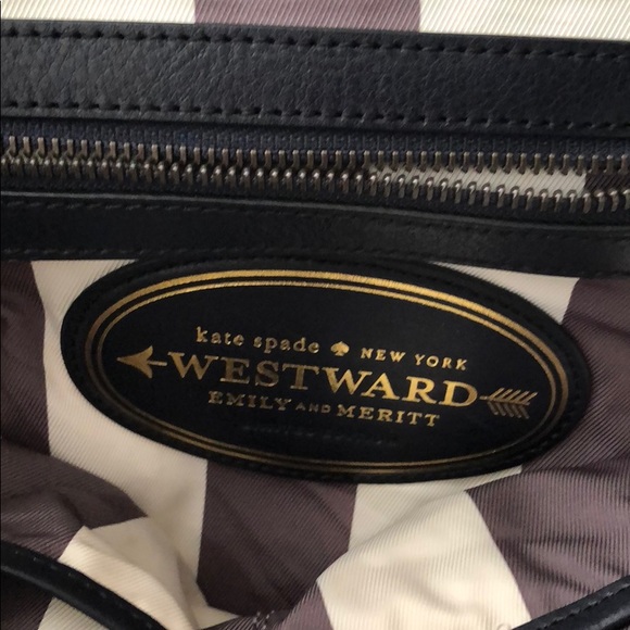 Kate Spade Westward Wanderlust Navy Satchel - Picture 8 of 8